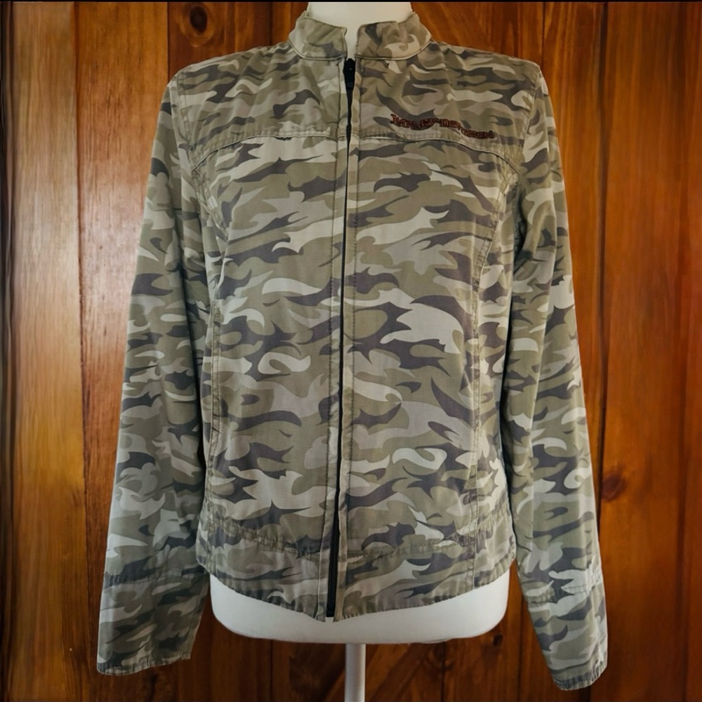 Women’s Harley Davidson Camouflage Jacket - Picture 2 of 7